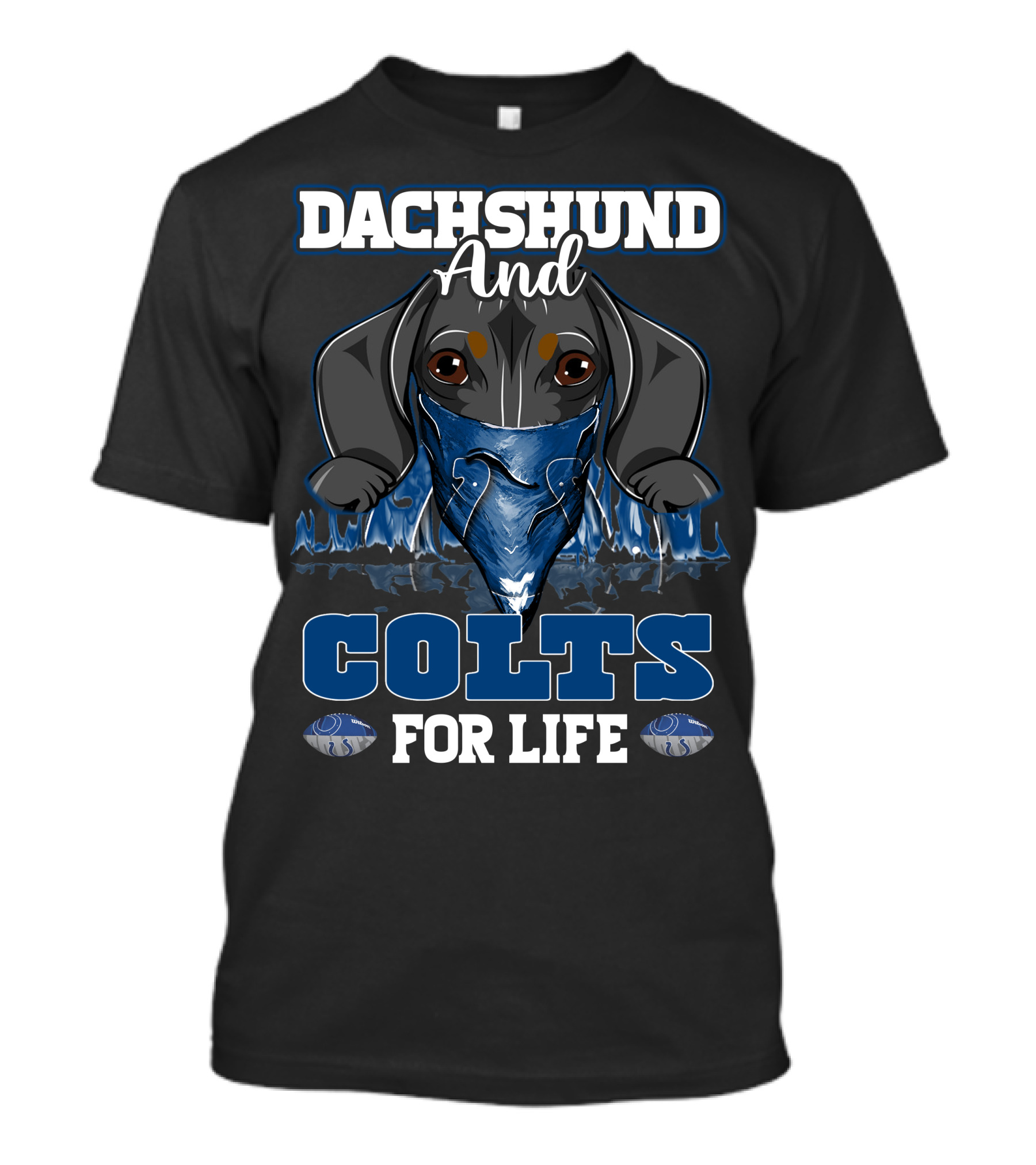 Dachshund And Colts For Life T-Shirt