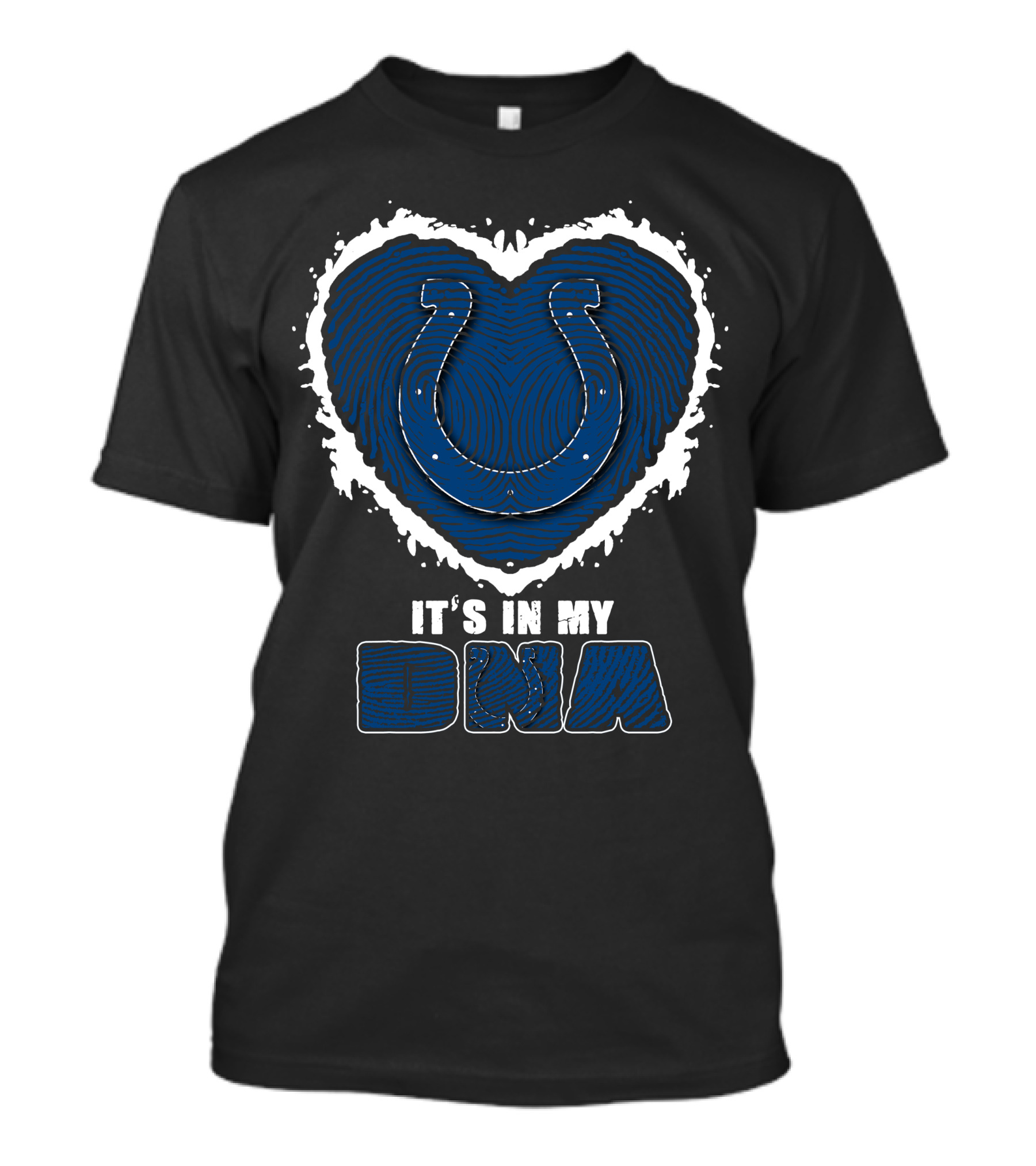 It's In My DNA Indianapolis Colts Heart Horseshoe T-Shirt