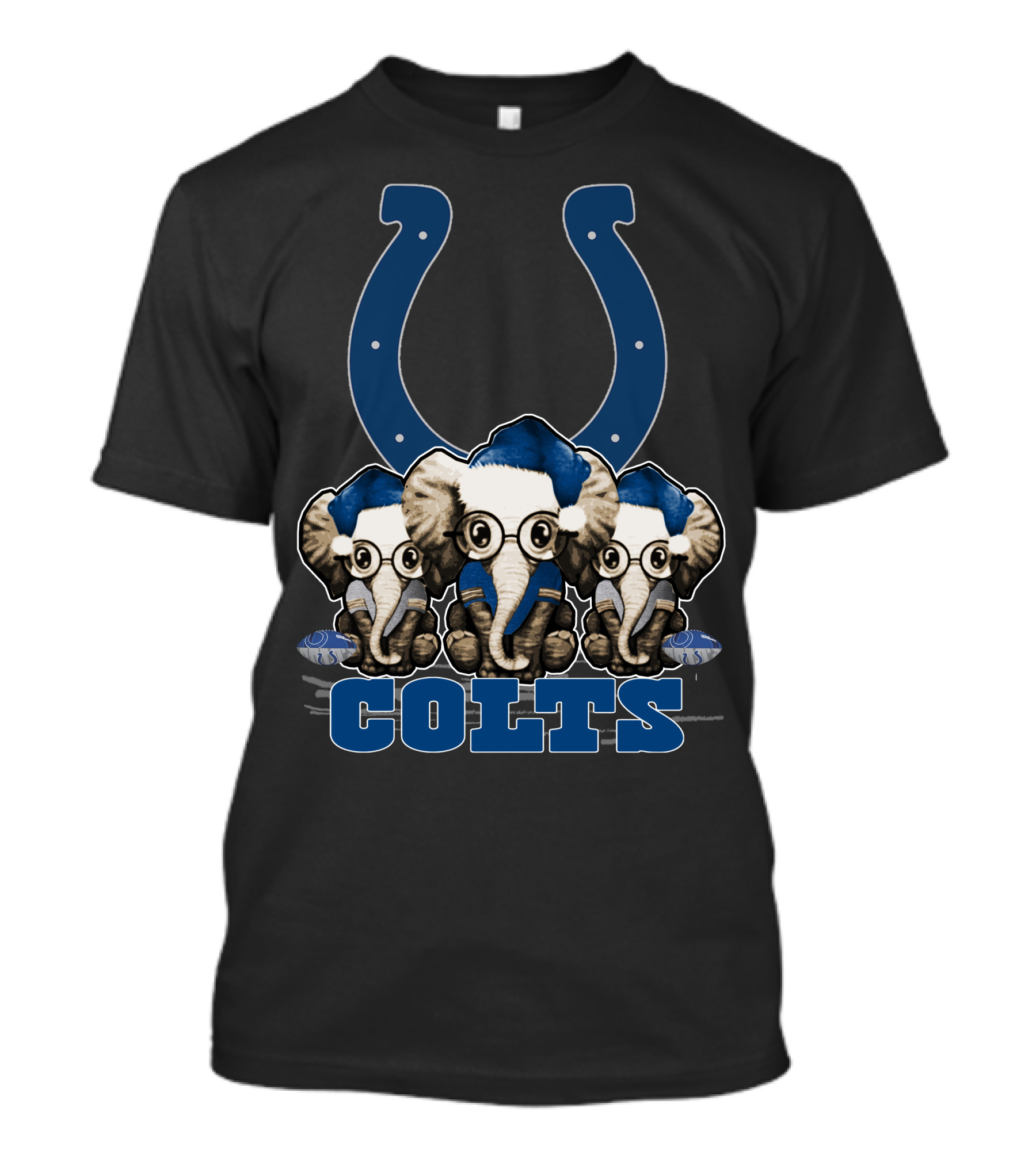 Colts Christmas Elephants Indianapolis T-Shirt