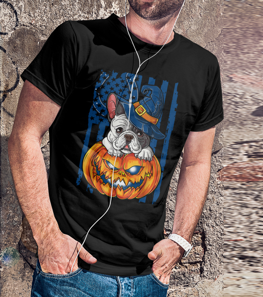 Hlw Halloween Bulldog Indianapolis Colts Pumpkin Magic T-Shirt