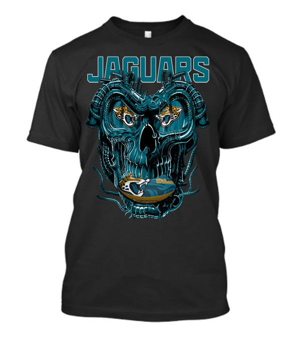 Jaguars Dragonskull Jaguar Heads Football Wilson T-Shirt