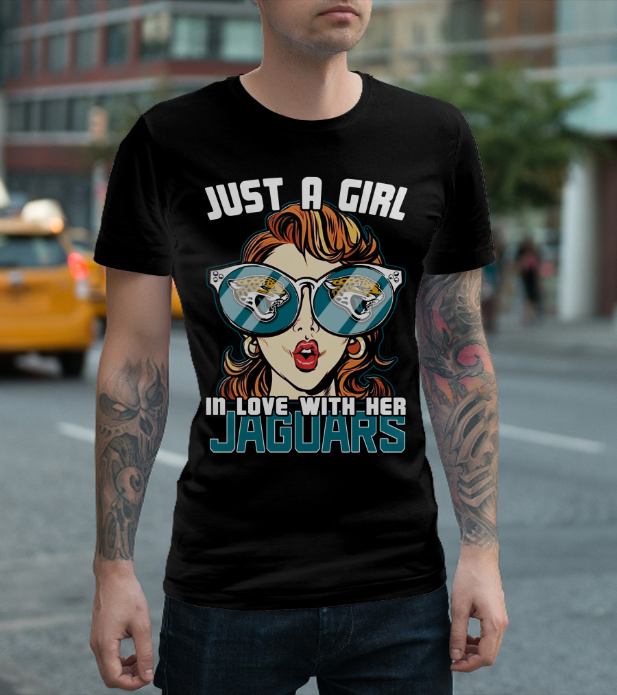 Just A Girl In Love With Her Jacksonville Jaguars T-Shirt