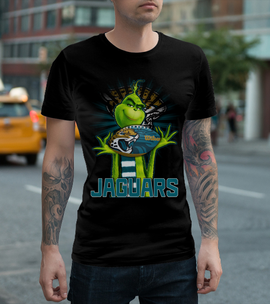 Grinch Jaguars Wilson Football Jacksonville T-Shirt