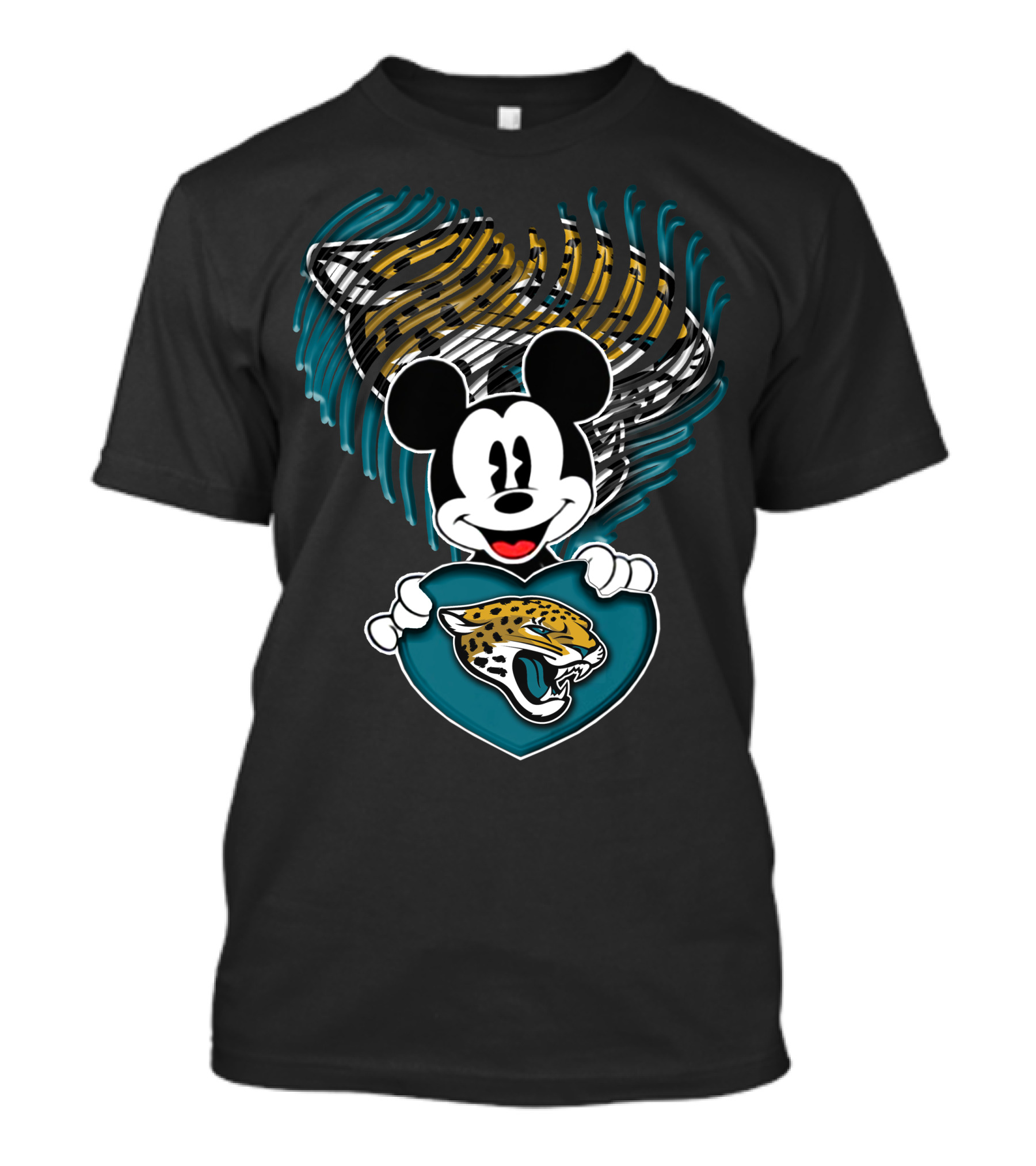 Mick Jacksonville Jaguars Football Team Heart Logo Mouse T-Shirt