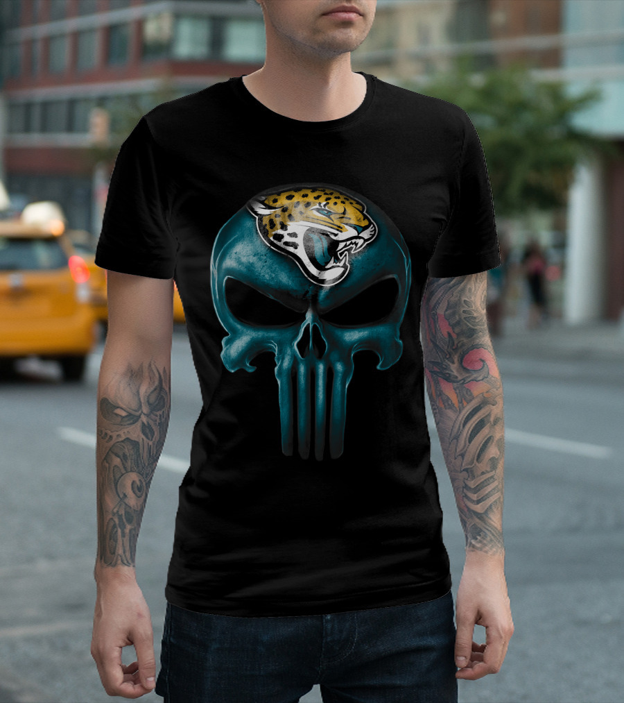 Skull Jacksonville Jaguars Punisher T-Shirt