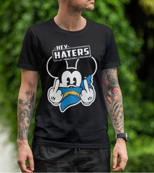 Hey Haters Mick Los Angeles Chargers T-Shirt