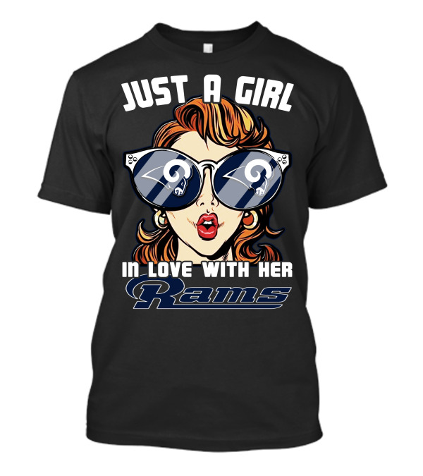 Just A Girl In Love With Her Los Angeles Rams T-Shirt