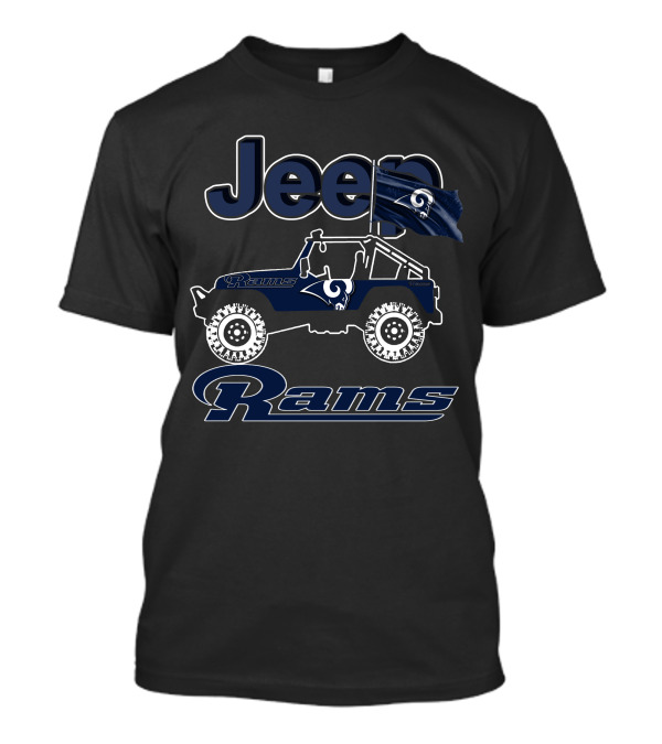 Jeep Los Angeles Rams Off-Road Adventure Fan Gear T-Shirt