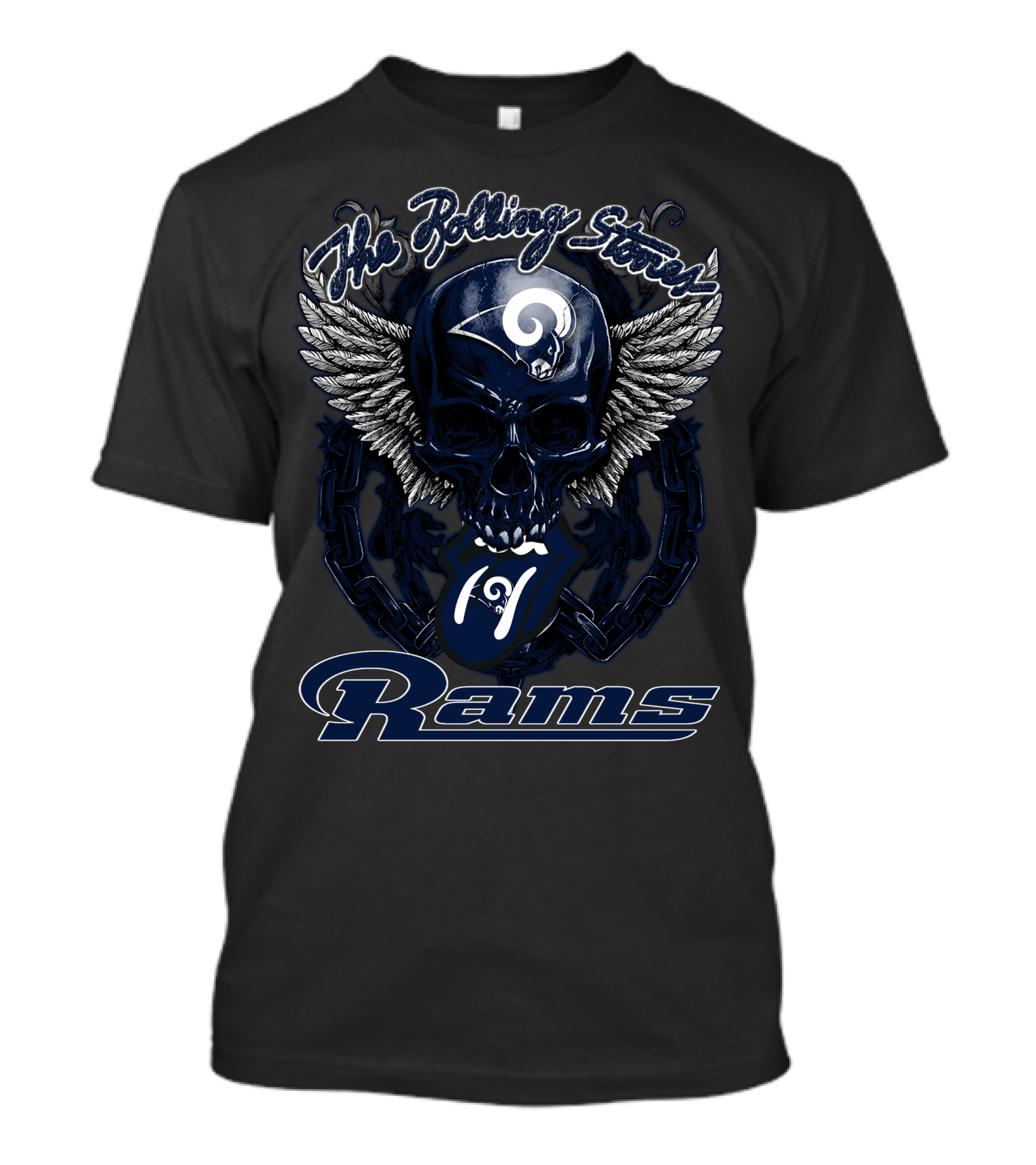 The Rolling Stones Rams Skull Wings T-Shirt