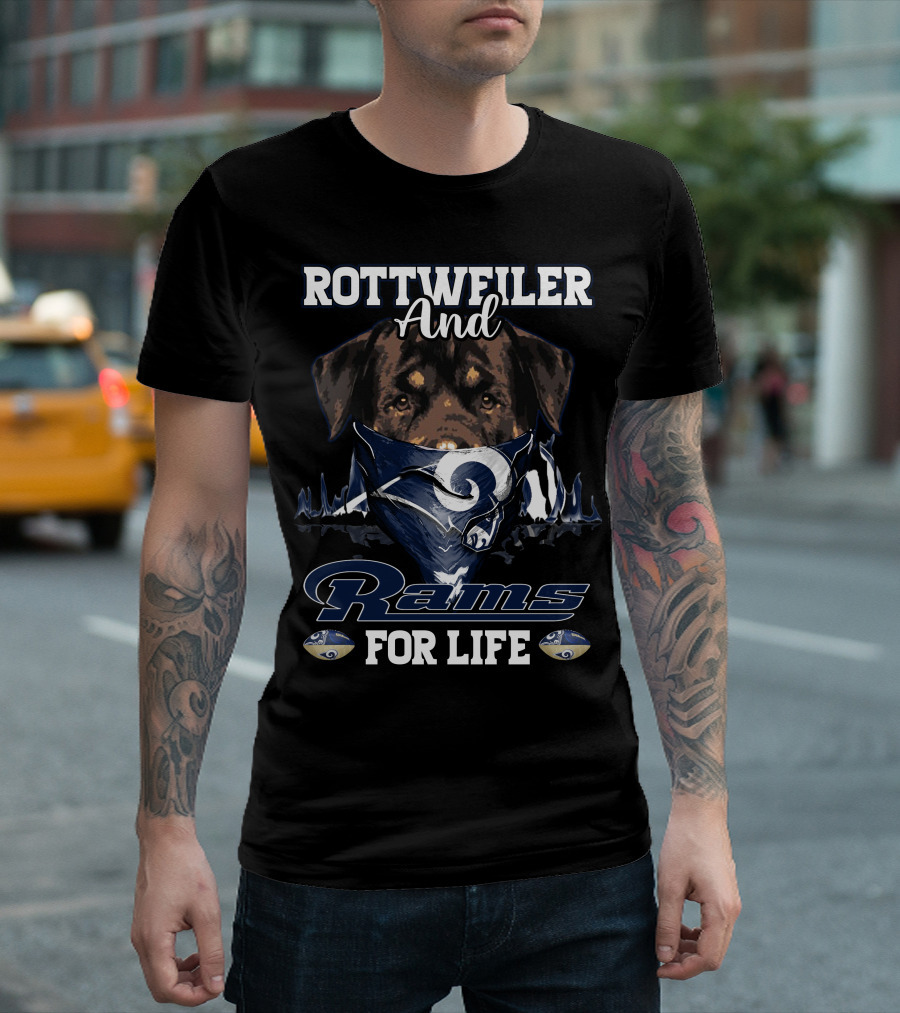 Rottweiler And Rams For Life T-Shirt