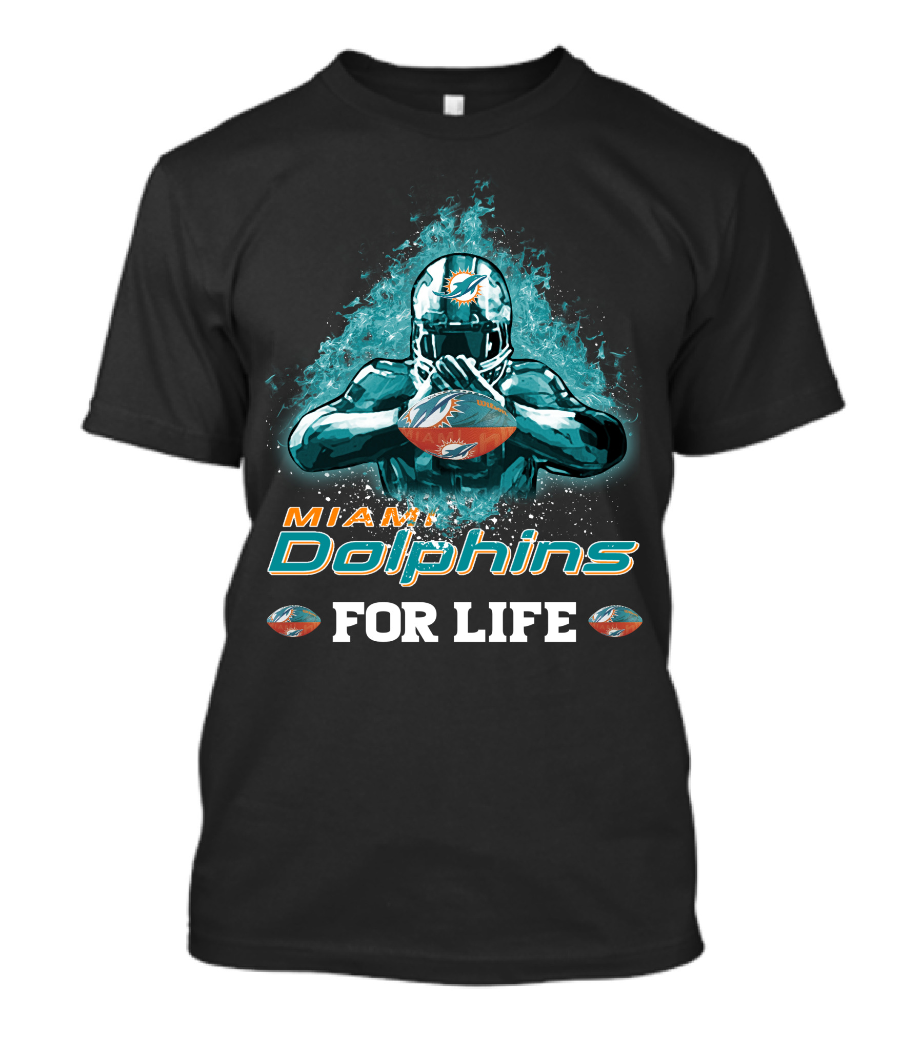 Miami Dolphins For Life Football T-Shirt