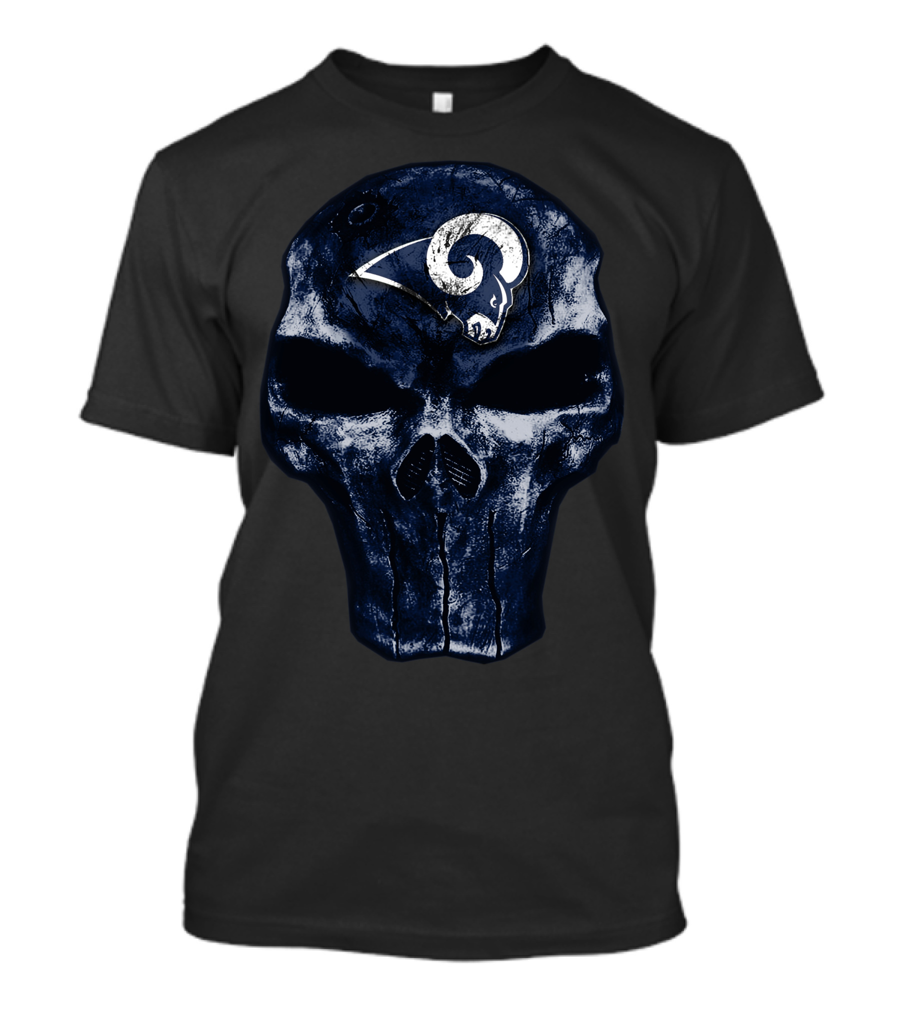 Skull Los Angeles Rams T-Shirt
