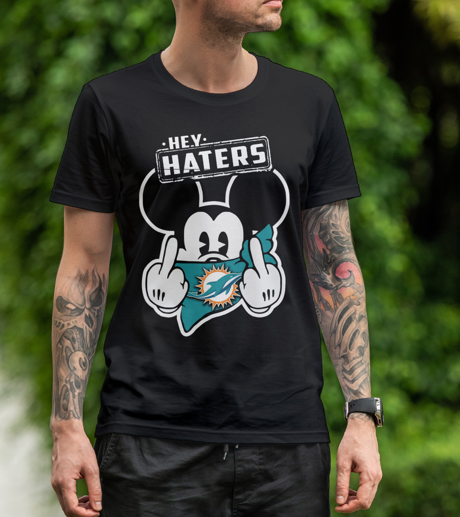 HEY HATERS Mick Miami Dolphins T-Shirt