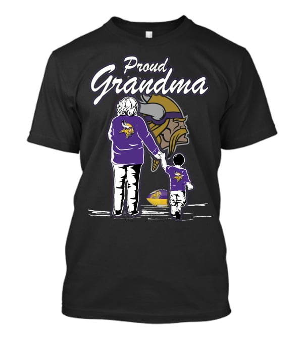 Proud Grandma Minnesota Vikings Family Football Fan T-Shirt