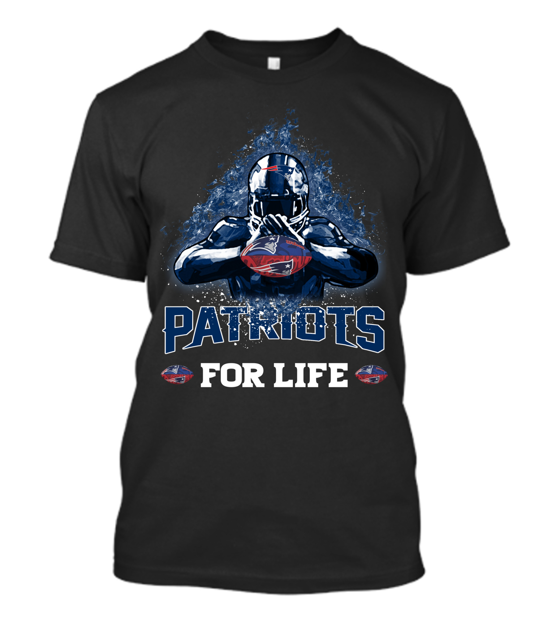 Patriots For Life New England Football Fan T-Shirt