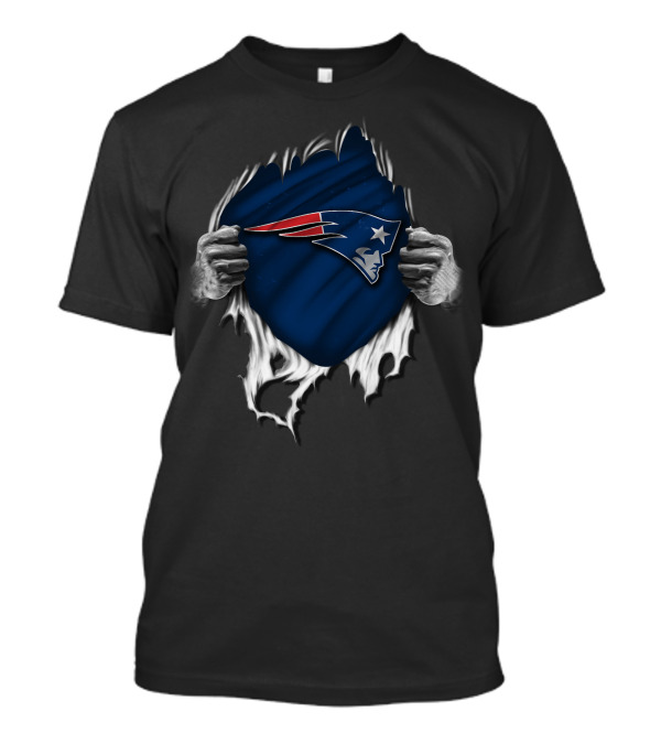 Ripped New England Patriots Fan Spirit T-Shirt