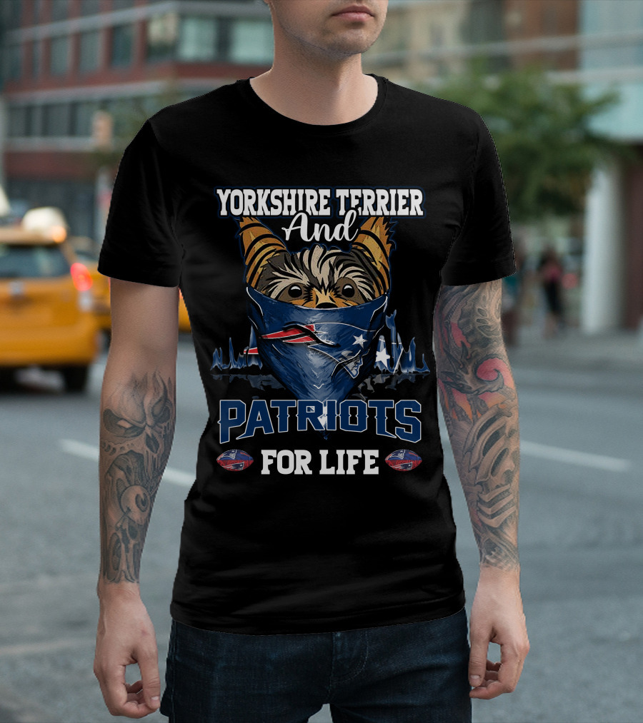 Yorkshire Terrier and Patriots for Life T-Shirt