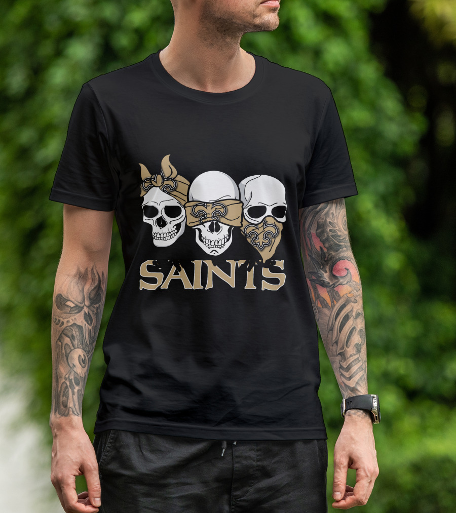 Saints Three Skull New Orleans T-Shirt