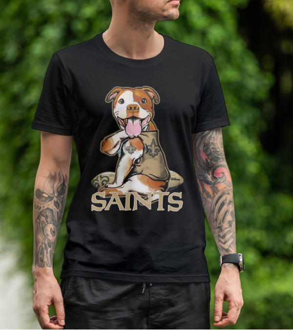 Pittbull Wilson Fleur-de-Lis Saints T-Shirt