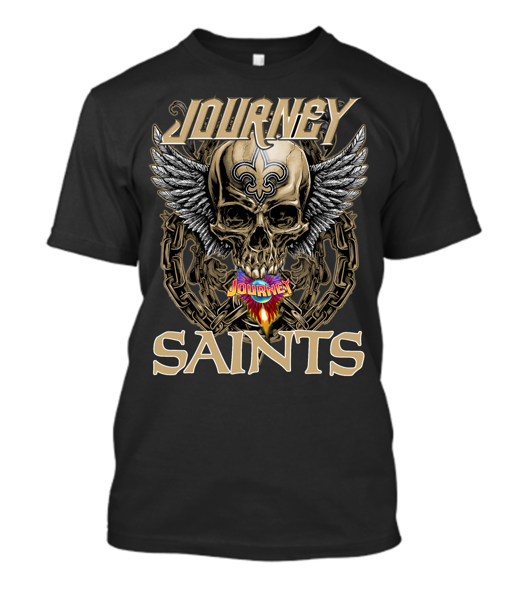 Journey Saints Skull Wings T-Shirt