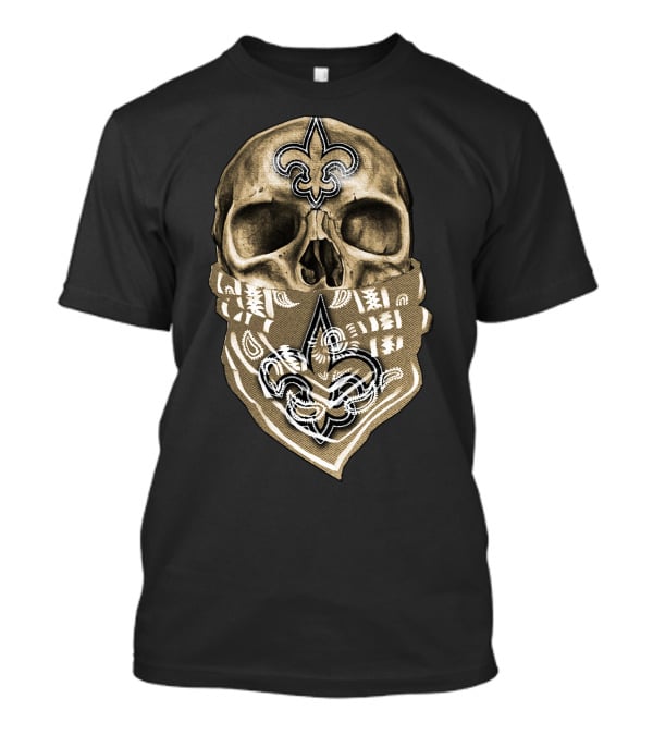 Skull Fleur-de-Lis New Orleans Saints T-Shirt