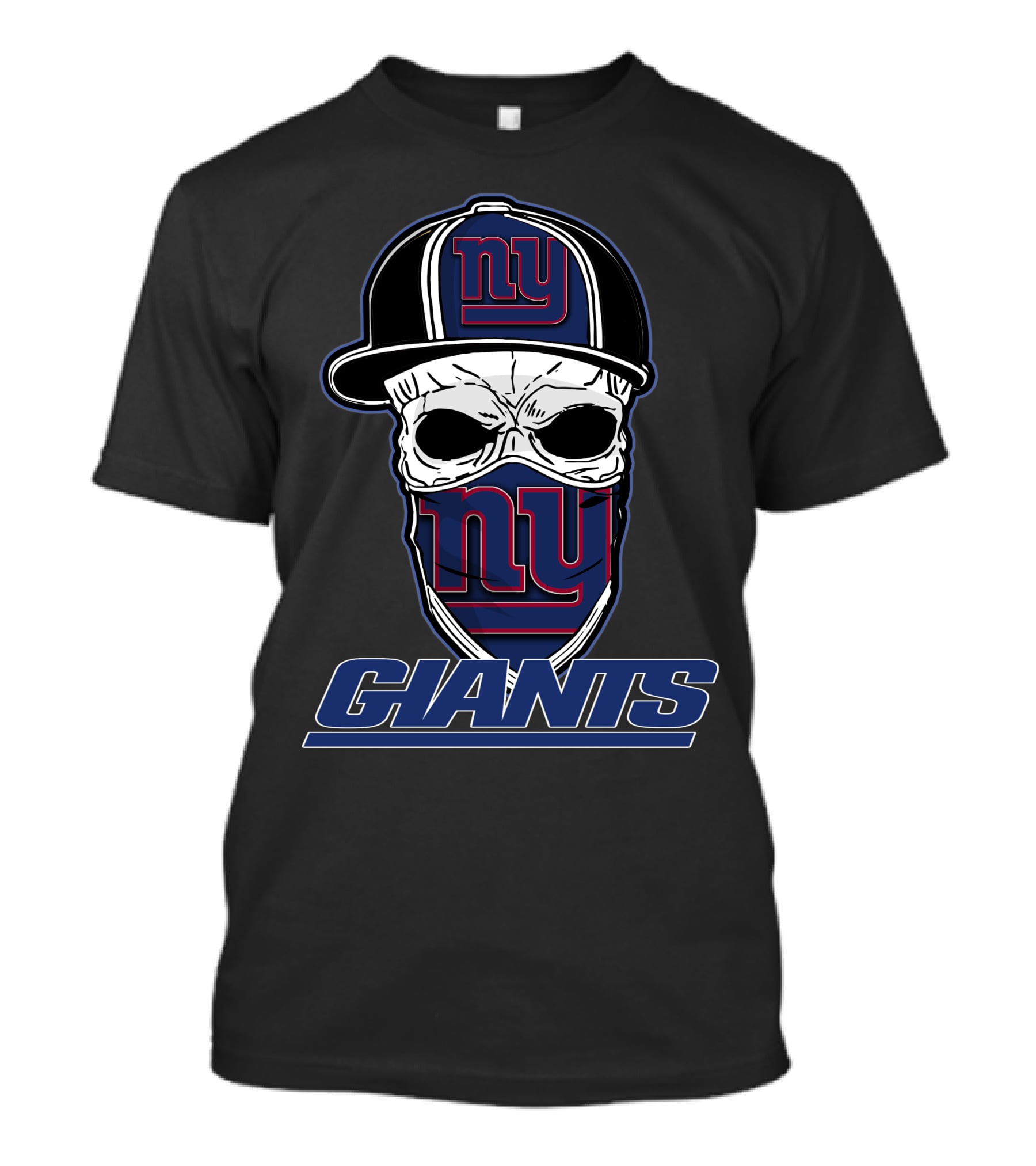 NY Giants Skull Hat T-Shirt