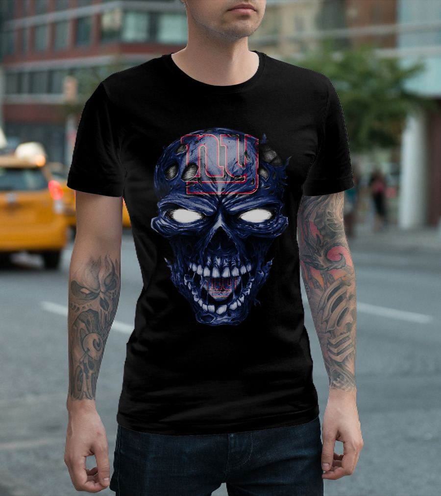 Skull V2 New York Giants NY T-Shirt