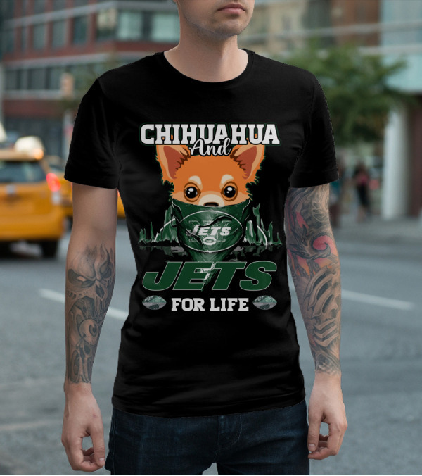 Chihuahua And Jets For Life New York T-Shirt