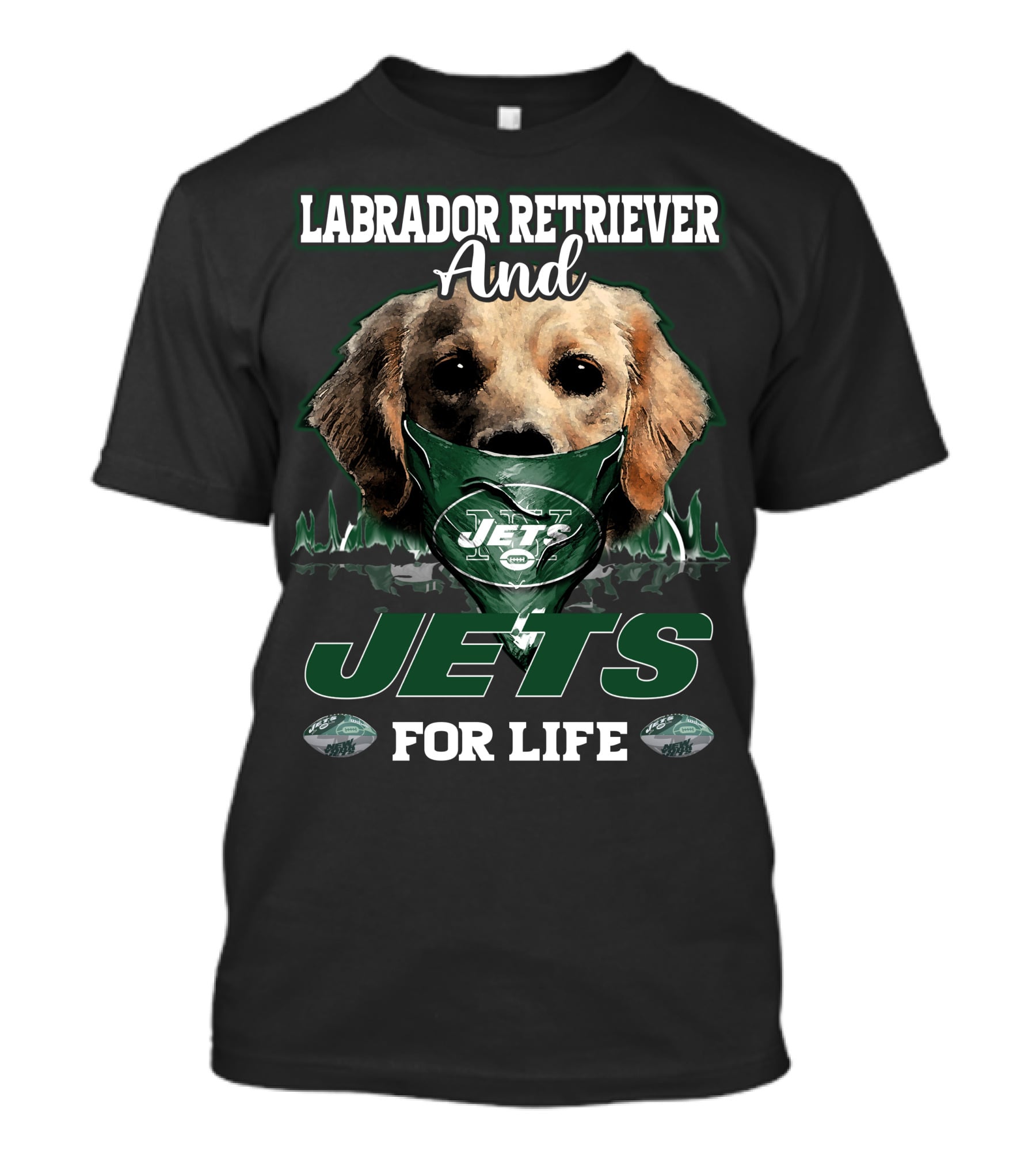Labrador Retriever And Jets For Life T-Shirt