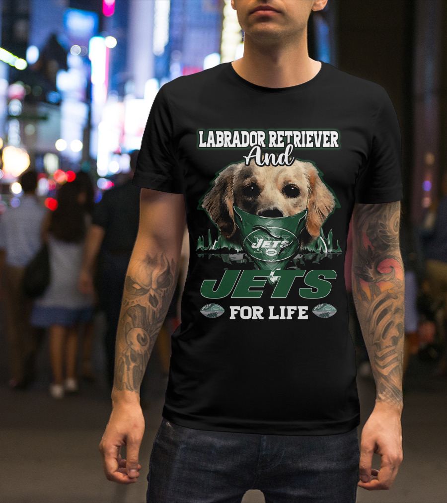 Labrador Retriever And Jets For Life T-Shirt