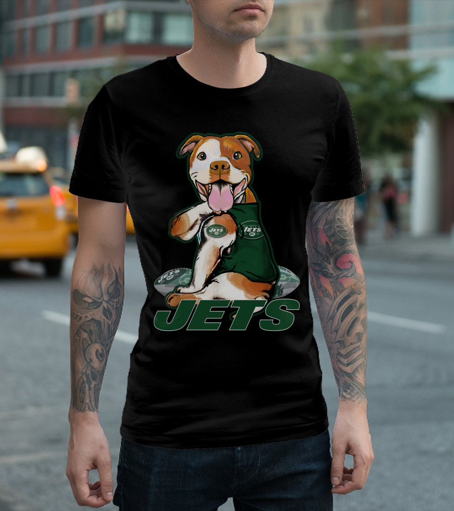 Pittbull Jets Football Fan New York T-Shirt