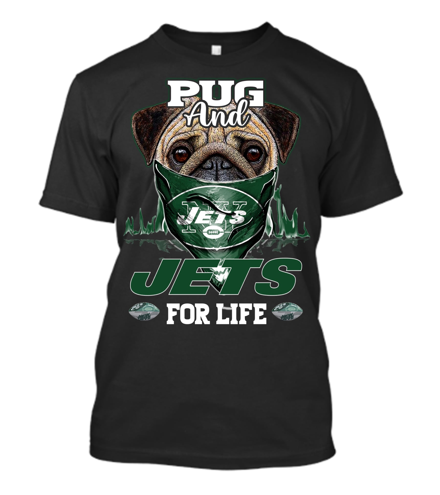 Pug And Jets For Life T-Shirt