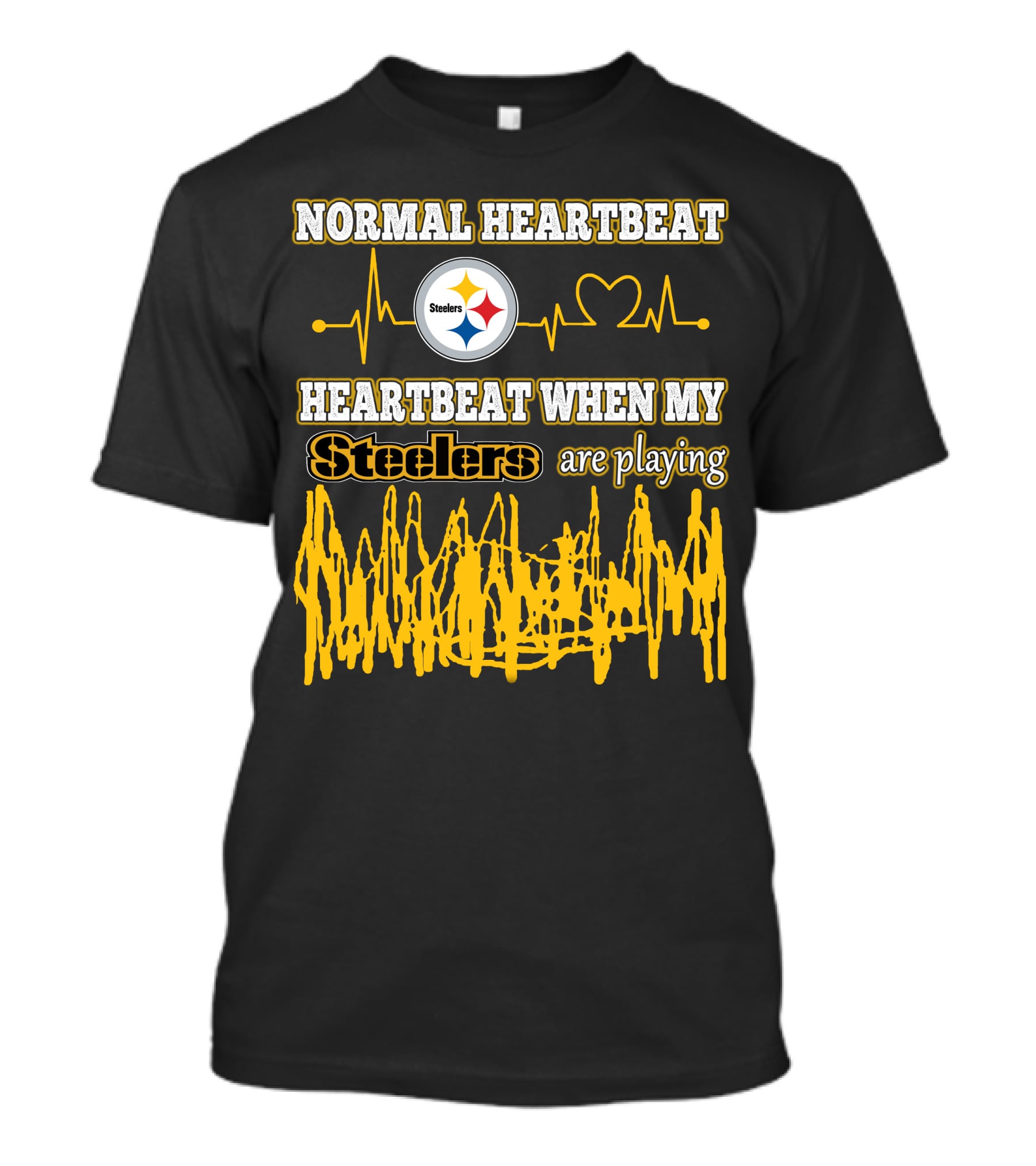 Normal Heartbeat Steelers Heartbeat When My Steelers Are Playing T-Shirt