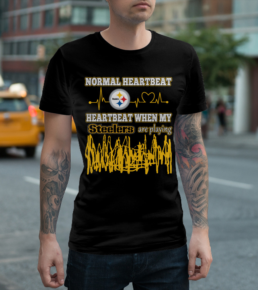Normal Heartbeat Steelers Heartbeat When My Steelers Are Playing T-Shirt