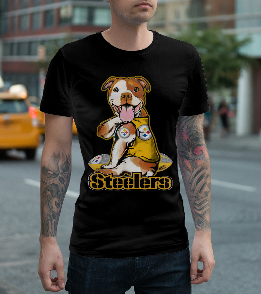 Steelers Pittbull Football Fan Appreciation T-Shirt