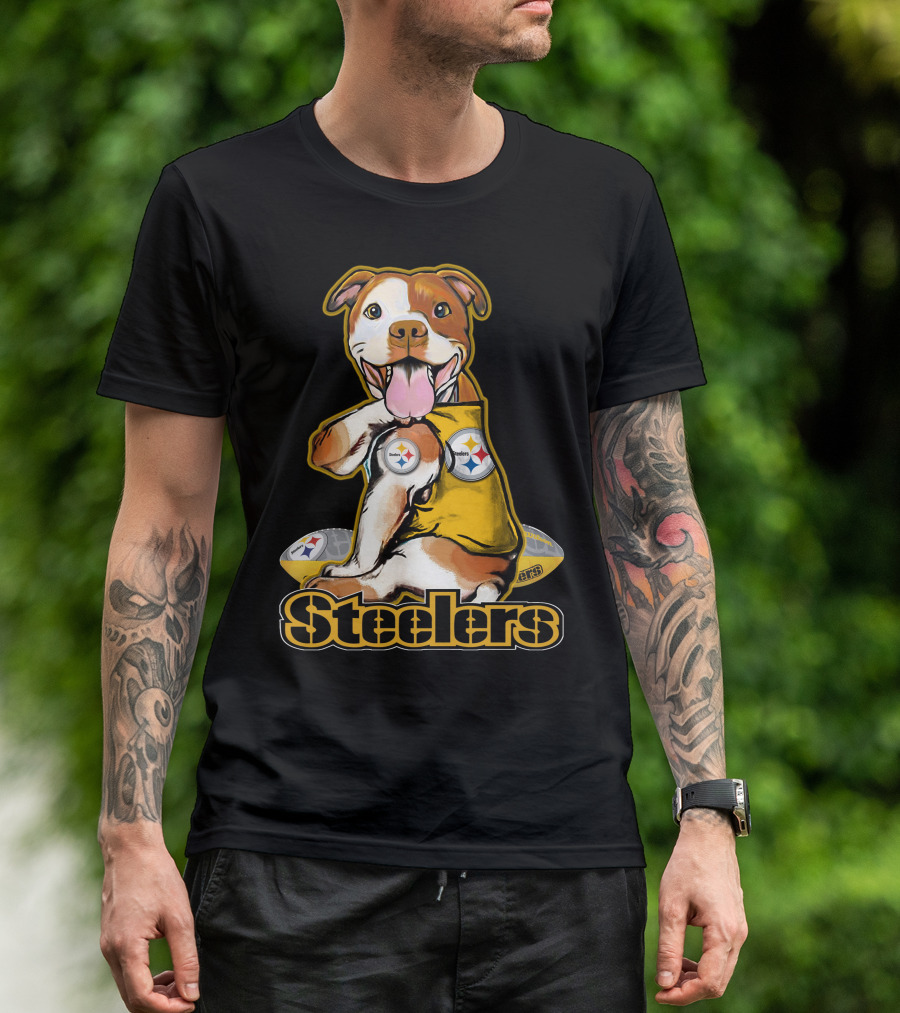 Steelers Pittbull Football Fan Appreciation T-Shirt