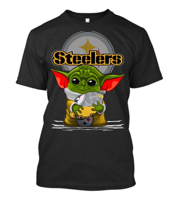 Yoda V3 Steelers Aliens Football T-Shirt