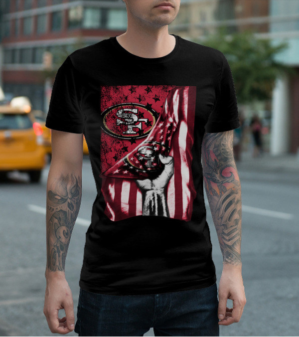 San Francisco 49ers American Flag T-Shirt