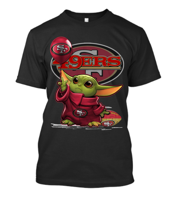 Yoda 49ers SF Balloon Football T-Shirt