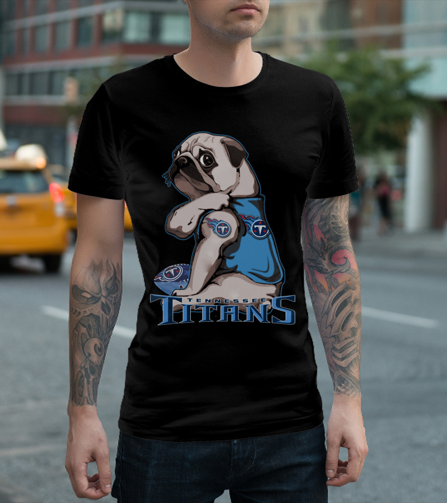 Tennessee Titans Pug T-Shirt