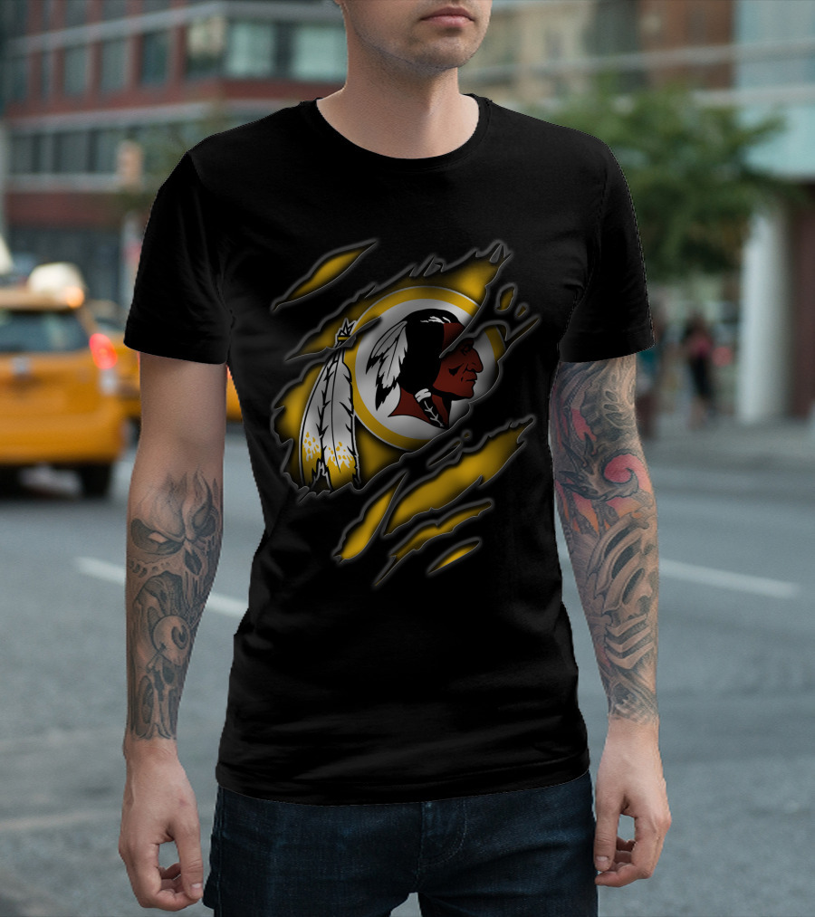 Torn Washington Redskins Football Team T-Shirt
