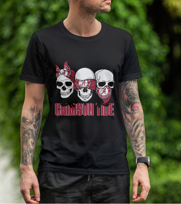 Skull Crimson Tide Alabama T-Shirt