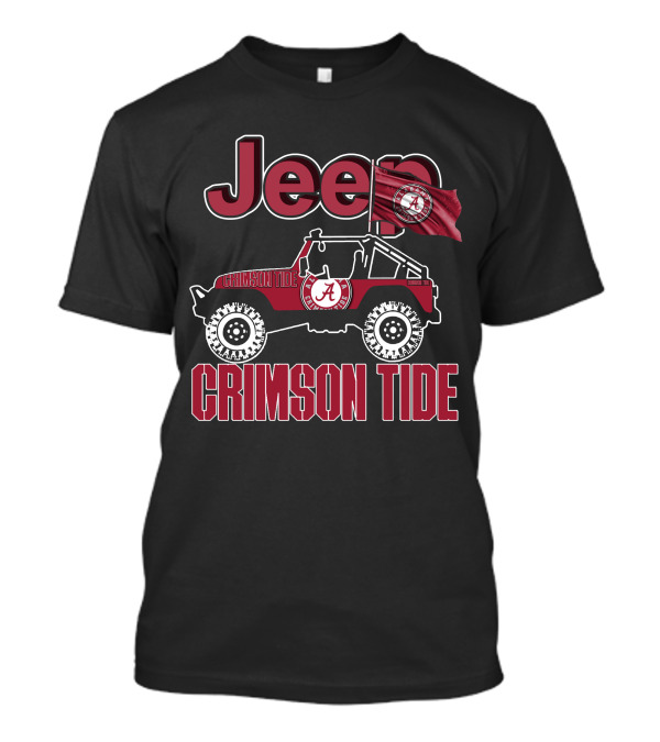 Jeep Alabama Crimson Tide Team Spirit Enthusiast T-Shirt
