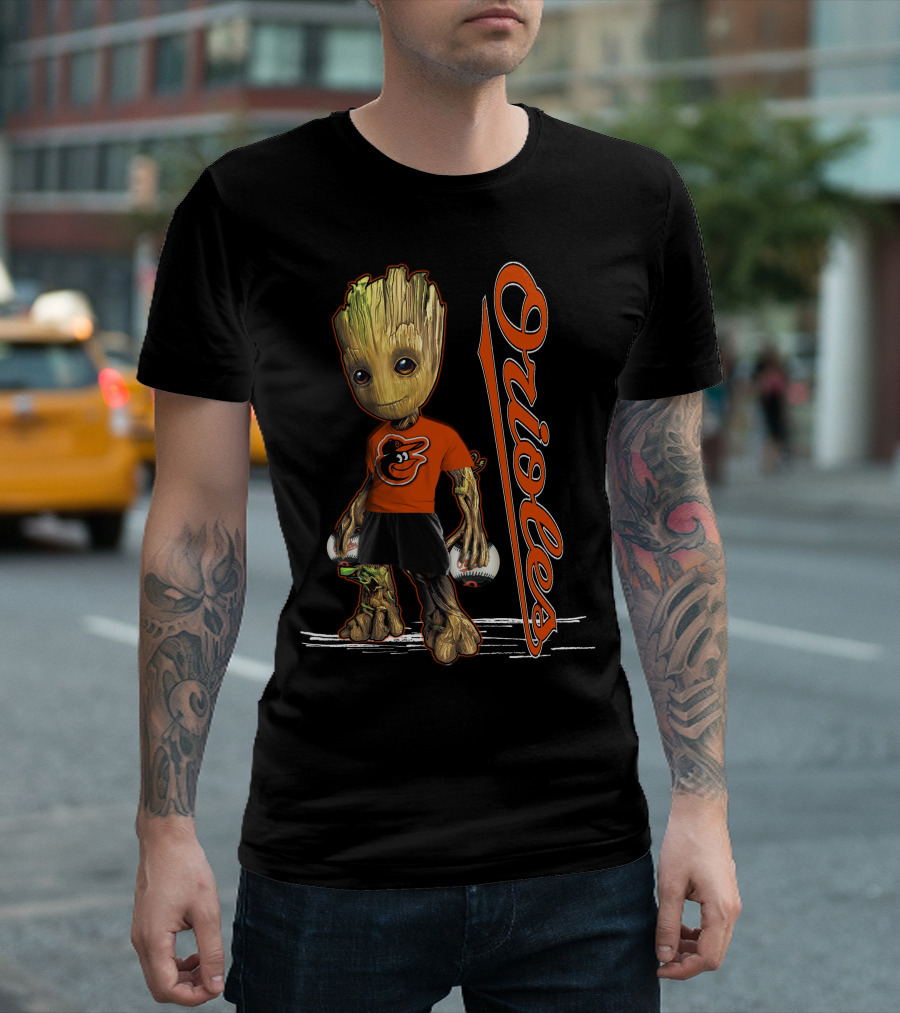 Groot Orioles Baltimore Baseball Team T-Shirt