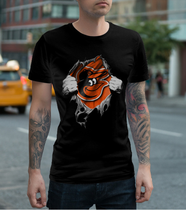 Torn Hands Baltimore Orioles Burst T-Shirt