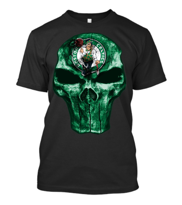 Boston Celtics Green Skull T-Shirt