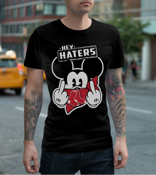 HEY HATERS Mickey Boston Red Sox T-Shirt