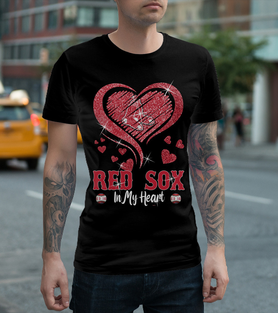 Red Sox In My Heart Boston T-Shirt