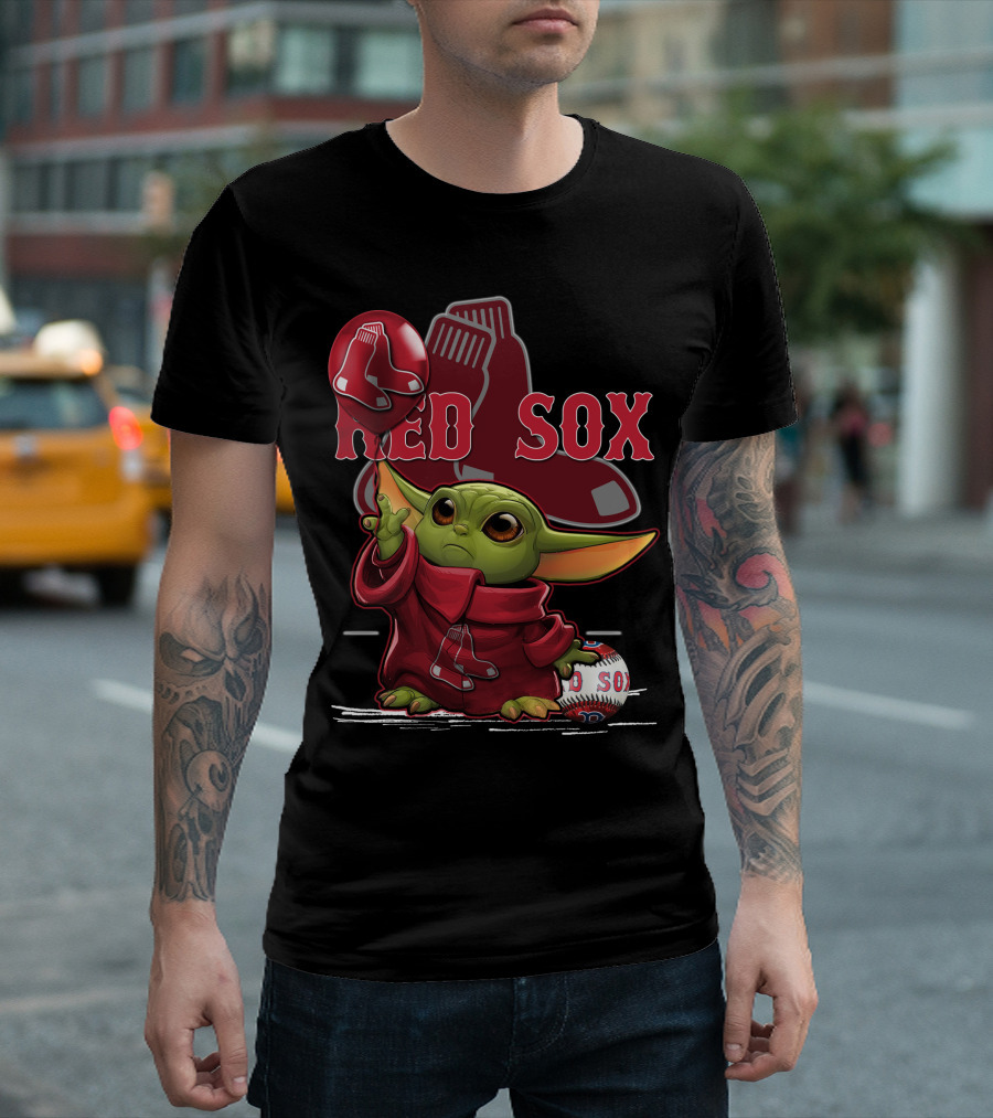 Baby Yoda Red Sox Baseball Magic T-Shirt