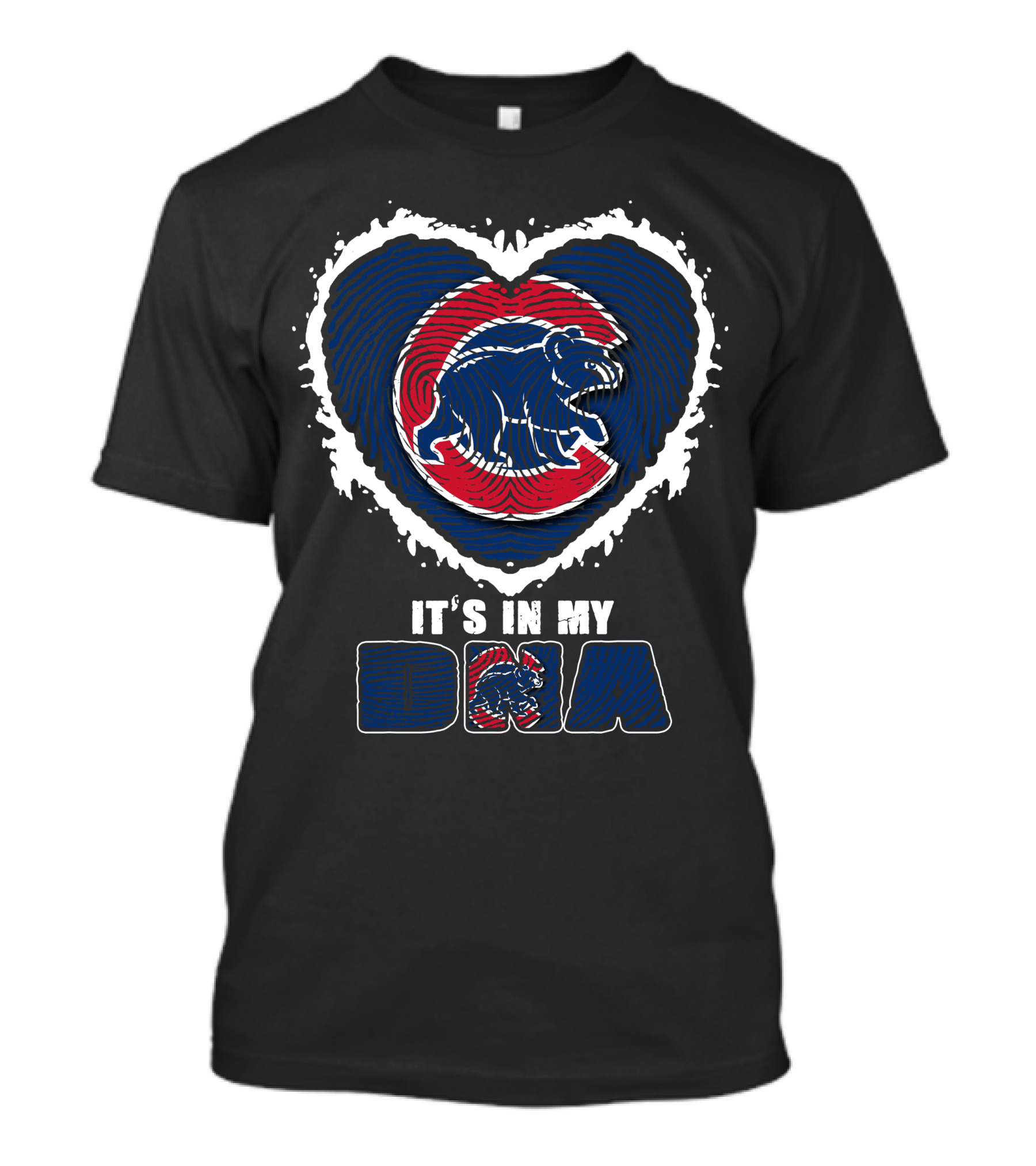 It's In My DNA Chicago Cubs Bear Heart T-Shirt